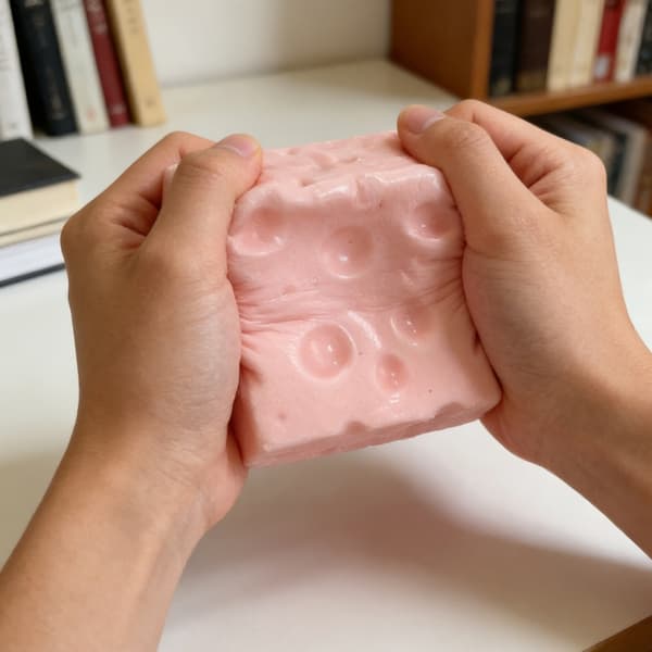 Stor Størrelse Ost Relief Bold Klemme Gummi Sensorisk Legetøj Plast Tekstur 2pcs