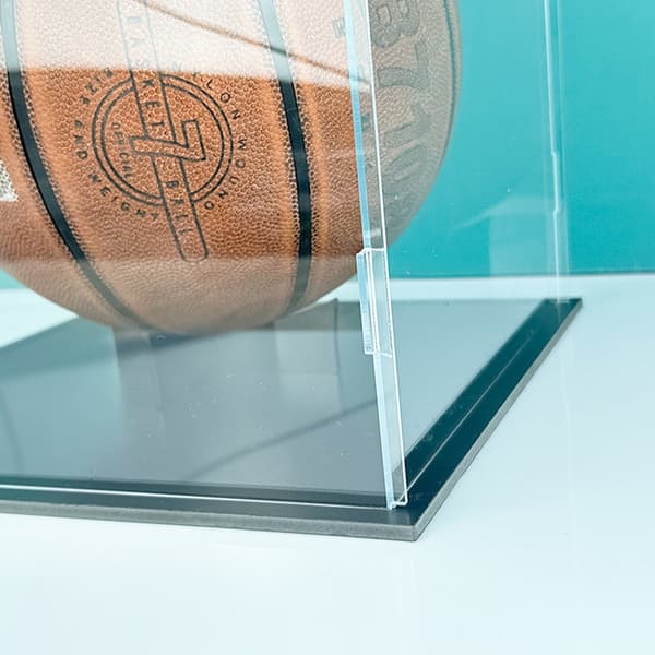 Basketball Display Case Klar Akryl Glasterning Saml Bordpladeboks