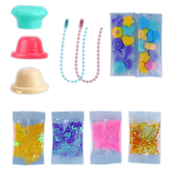 DIY Venting Toy Set Sensorisk Maltos Kläm Tecknad Djur Sensorisk Glitter 2