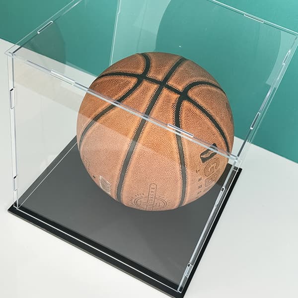 Basketball Display Case Klar Akryl Glasterning Saml Bordpladeboks