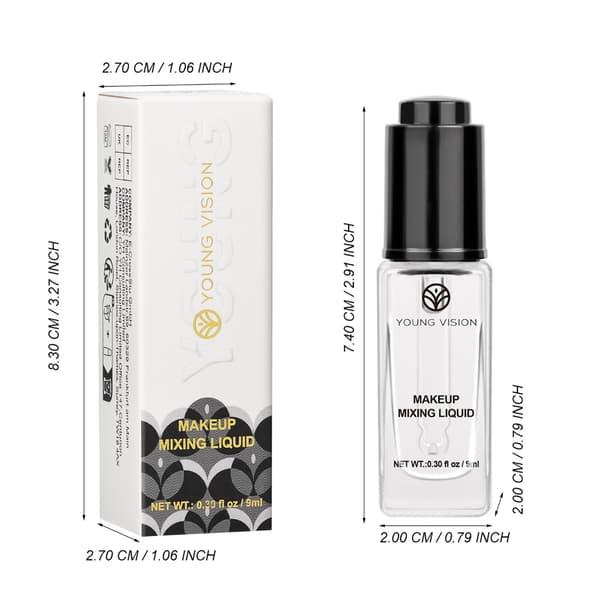 Opnå den perfekte finish med Makeup Blending Liquid 9 ml Langtidsholdbar til kvinder