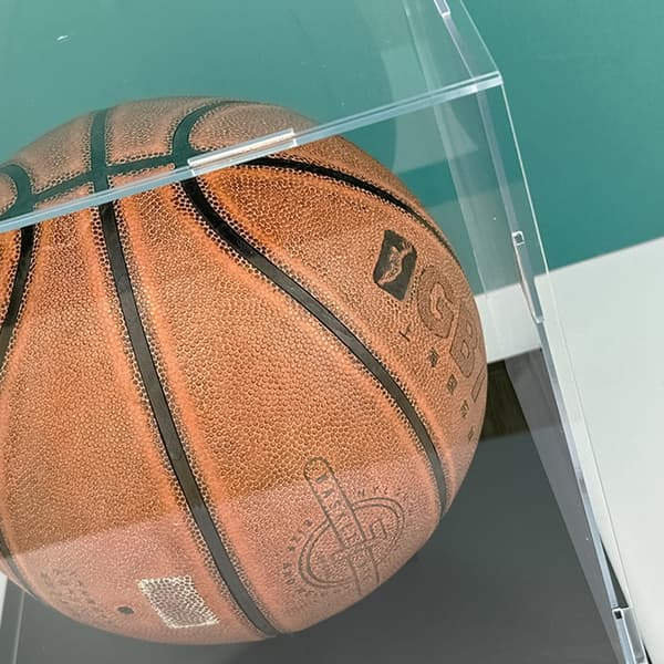 Basketball Display Case Klar Akryl Glasterning Saml Bordpladeboks