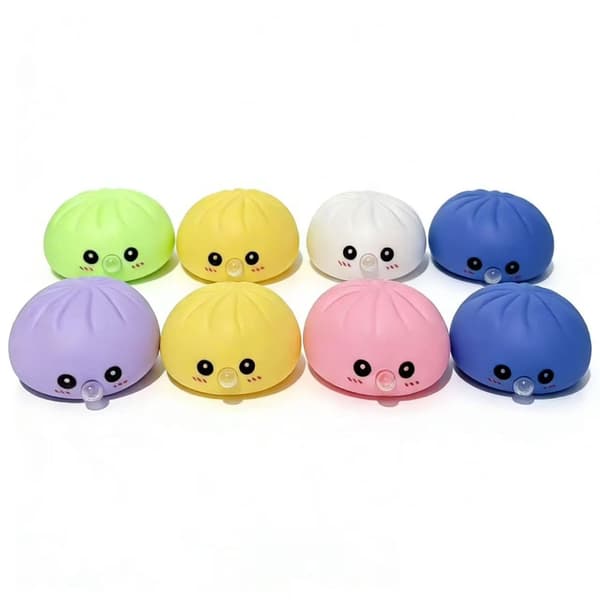 Dumpling Steamed Stuffed Bun Shape Squeeze Toy Hand Therapy Exercise Gadget 1