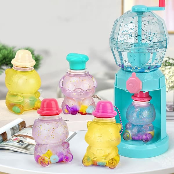 DIY Venting Toy Set Sensorisk Maltos Kläm Tecknad Djur Sensorisk Glitter 1