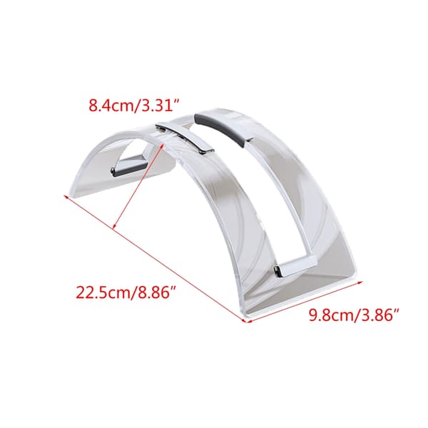 Akryl vertikal stativ for skrivebord Usynlig notatbokholder for arbeid Solid
