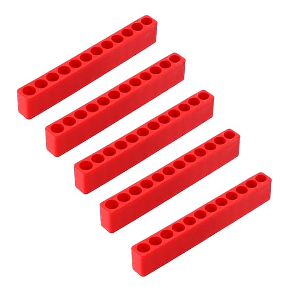 5X 12 Huller Hex Bit Organizer Plastik Skruetrækker Bit Holder Bor til Hovedopbevaring