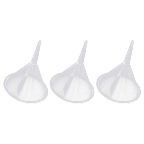 3 Delar/Set Plasttratt Vätskeöverföringstratt Klar Parfymtratt