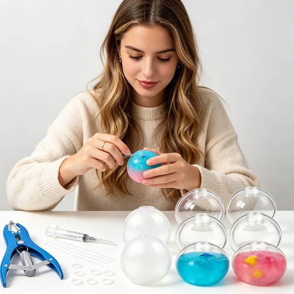Plastklemmeballsett for foreldre-barn-bindingstid D