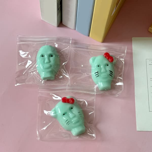 Alien Squishier Legetøj Blødt Gummi Klemmelegetøj Skrivebordslegetøj til Børn 2