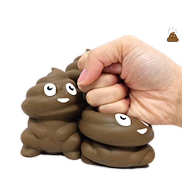 Prank Poo Formbar Sensorisk Spel Bajsform Stressavlastande Klämleksak