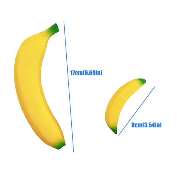 Rolig klämbar boll för vuxna barn stresslindring banansensorisk