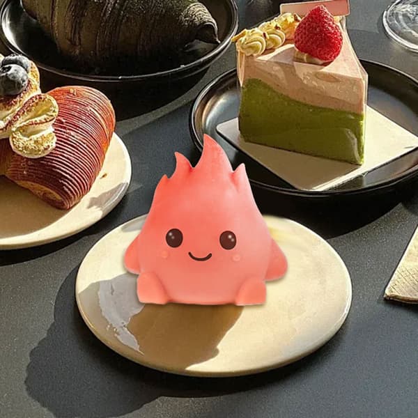 Flamme Silikone Chokoladekageforme Fondantforme 3D Flammeform Lysforme