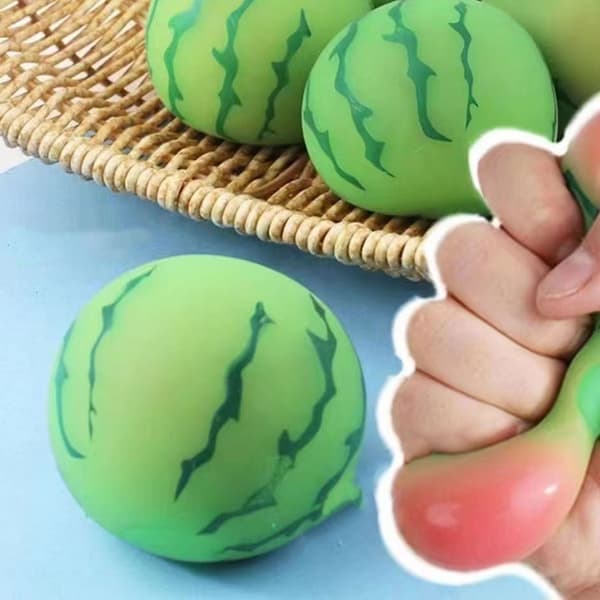 Simulering Vattenmelon Sensorisk Klämbar Sträckbar Leksak för Vuxna Barn Avkoppling