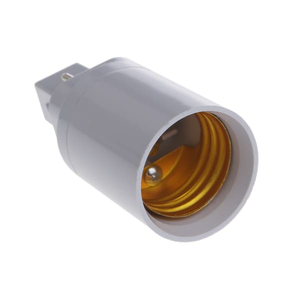 G24 til E27 Sokkel Skrue LED Lampe Halogen Lyspære Adapter Omformer