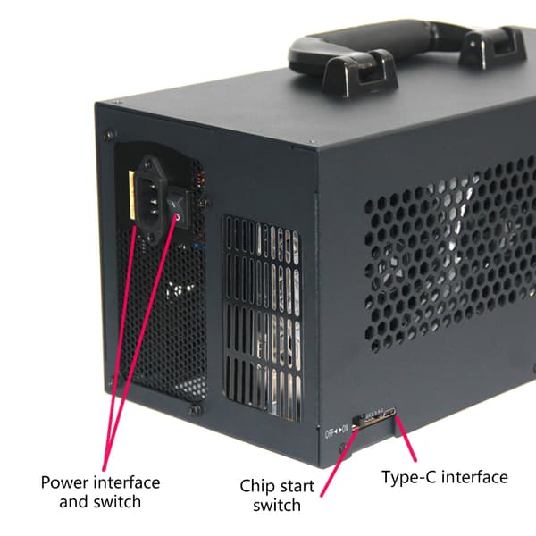 Ekstern PCIe grafikkortutvidelsesdokk for bærbare datamaskiner 4 USB4 40 Gbps PD3-lading