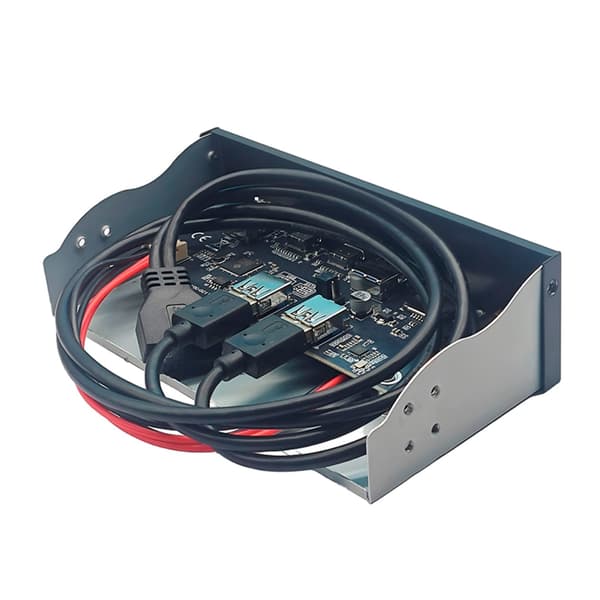 5,25 tums USB3.2 Gen1-panel med dubbla typ C-ljud 3,5 mm hörlurar