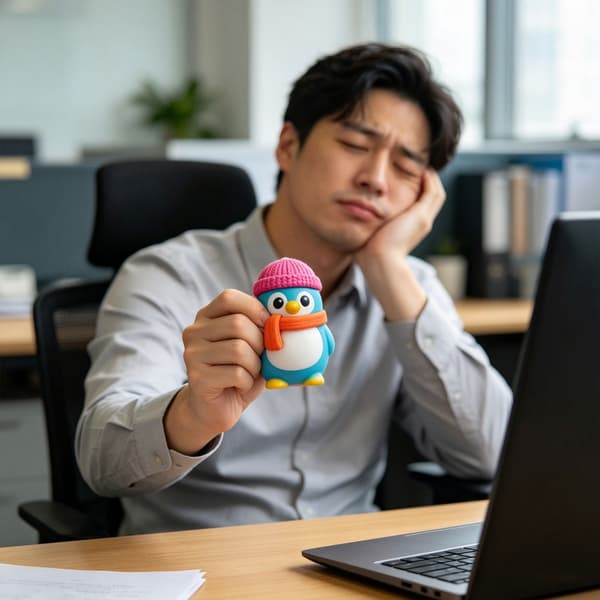 Blid Pingvin Stressaflastningsbold Perfekt Til Beroligelse Og Fokus 3