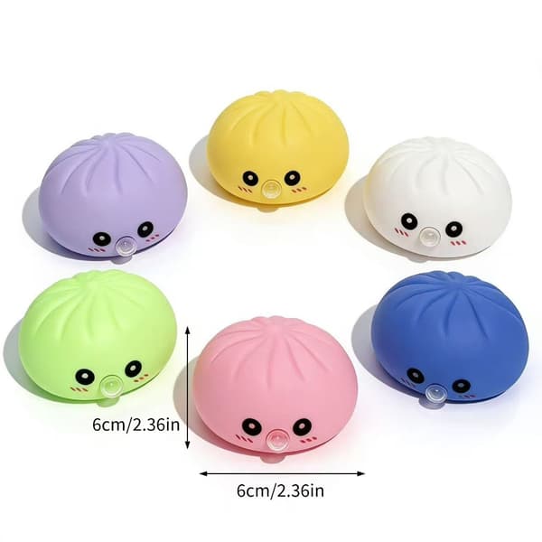 Dumpling Steamed Stuffed Bun Shape Squeeze Toy Hand Therapy Exercise Gadget 1