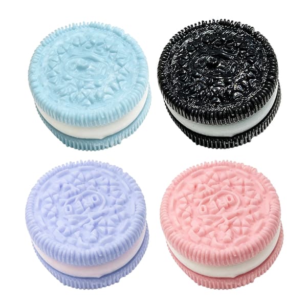 Dejlig Prank Kiks Maltose Klassisk Legetøj til Mænd Kvinder Sød Cookie Form Black