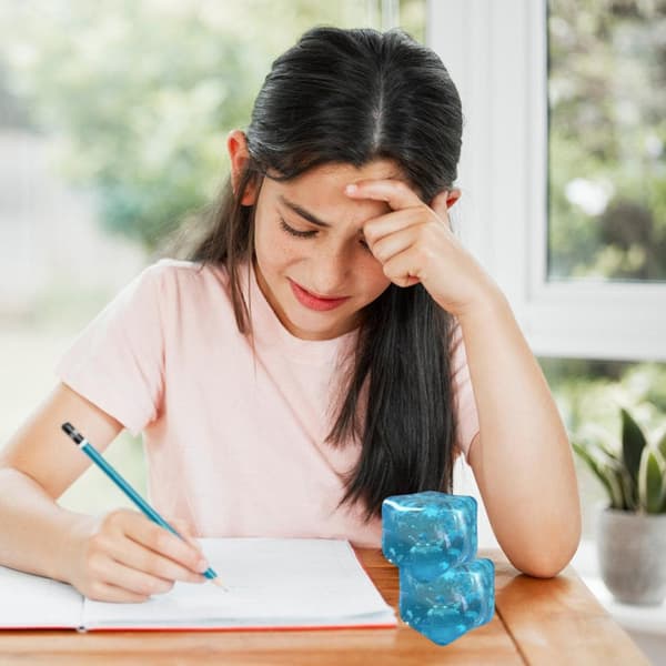 2 st sensoriska isbitar klämbar leksak för klassrumskontor stressreducering 5.5cm