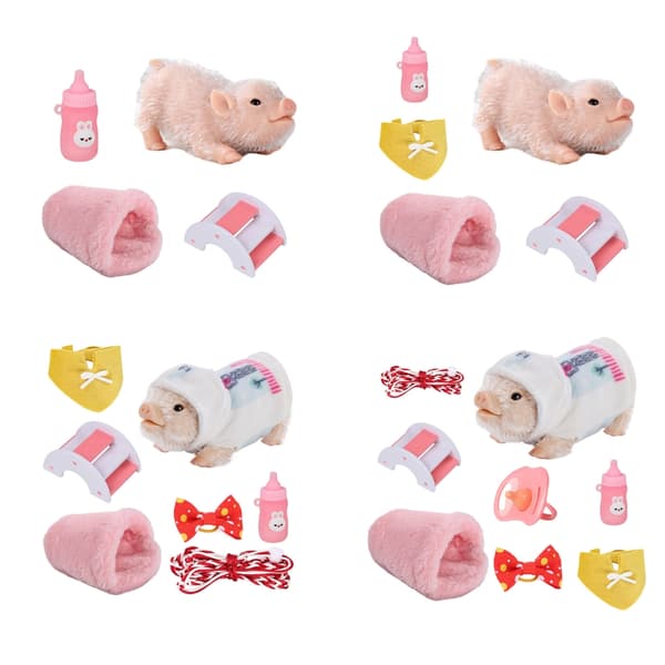 Texturerad djurklämleksak sensorisk ångestlindring handstärkande 8pcs set