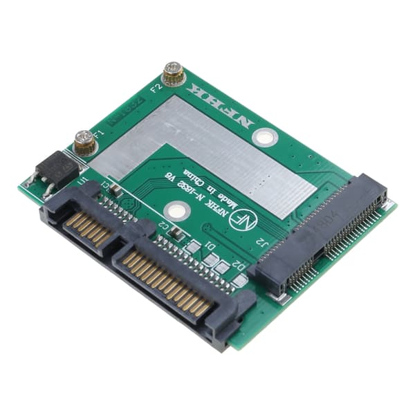 mSATA til 2,5 tommer SATA3 6 Gbps SSD-adapterkonverterkort Mini PCIE SSD-adapter