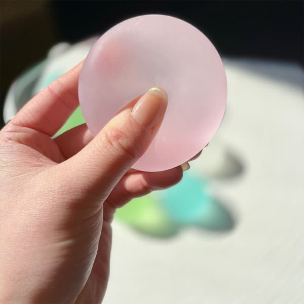 Blød Maltosekugle Klemmelegetøj til Studerendes Sensoriske Stimulation og Trykreduktion Pink