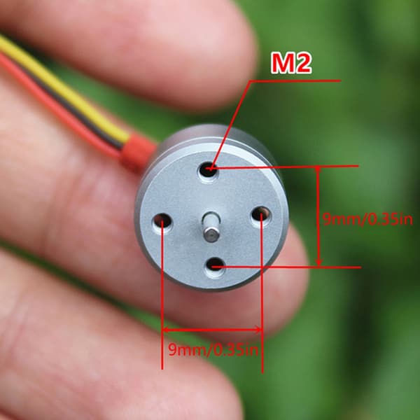 Micro 1104 Børsteløs Motor 4300KV til Fjernstyrede Quadcopter Droner