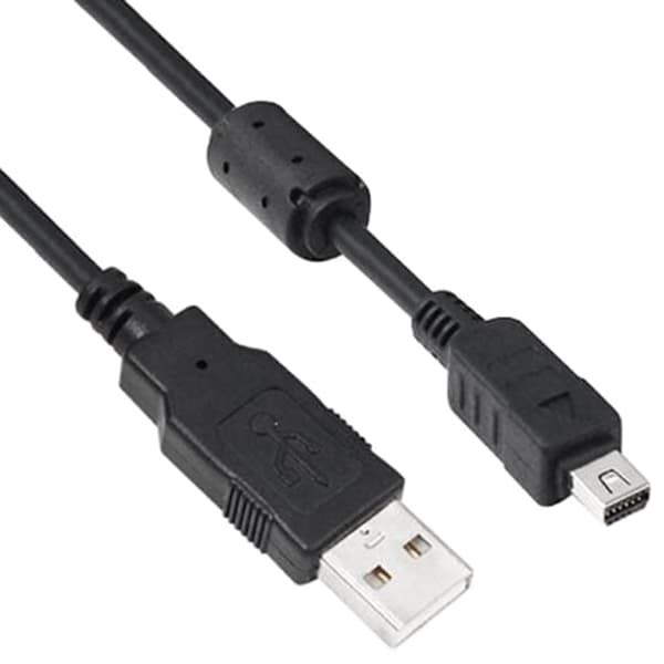 12-bens kamera USB-dataoverførselskabel til Olympus U1060 U1070 U1200 U5010