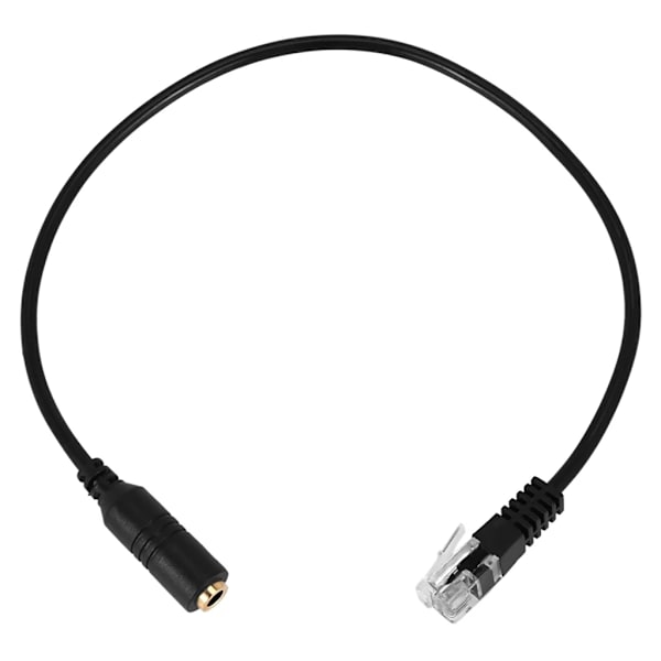 Headsetadapter 3,5 mm telefonheadset til RJ9-adapterkabel Nem opsætning Ledning
