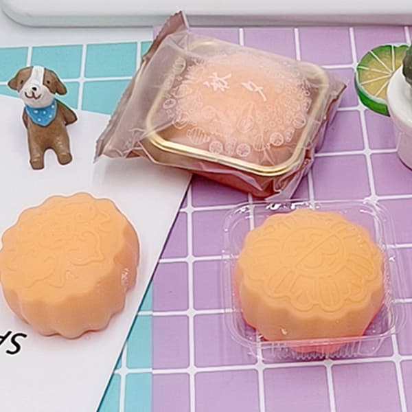 Simulering Månekage Stressbolde Klembar Stressaflaster til Børn Moon cake