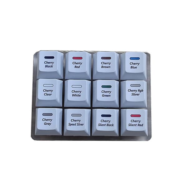 Keyboards Cherry MX Tester Glat Chamfering Design på Kanter
