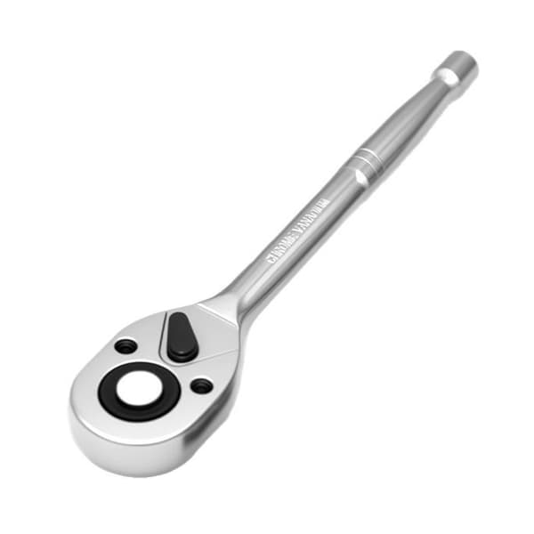 Kraftig 1/2\" 1/4\" 3/8\" Skraldenøgle 24 Tænders Mekanisme Ergonomisk Greb
