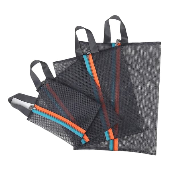 Transportable Mesh Organizer Tasker til Tøj og Sko i Flere 4 Størrelser