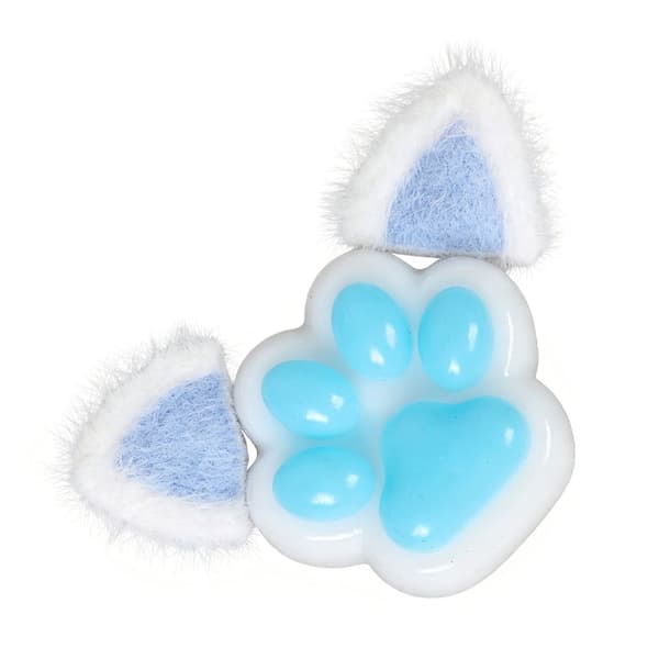 Mellow Squeeze Paws Killing Blød Bounce Udluftningslegetøj Blødt Squeeze Paws Legetøj Blue