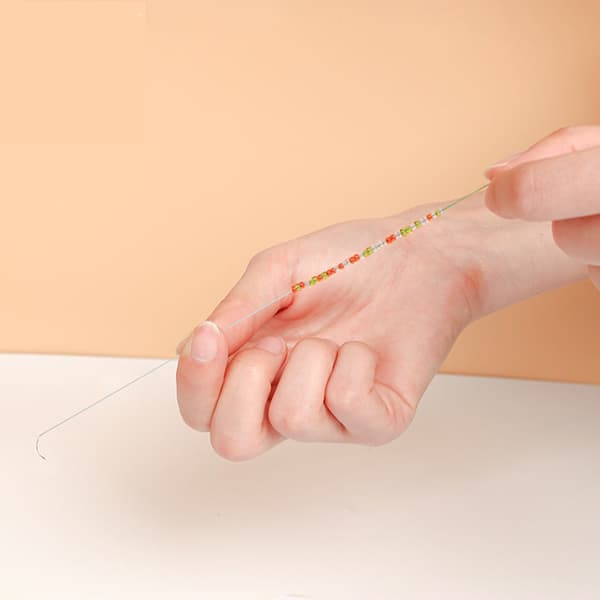 5 STK Store Øje Buede Perlenåle Rustfrit Stål Synåle DIY Perlespinder Nåle