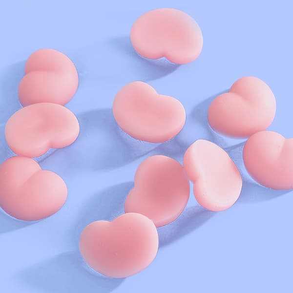 Lommeformat numseformet TPR-gummi klemmelegetøj til stresslindring under pendling