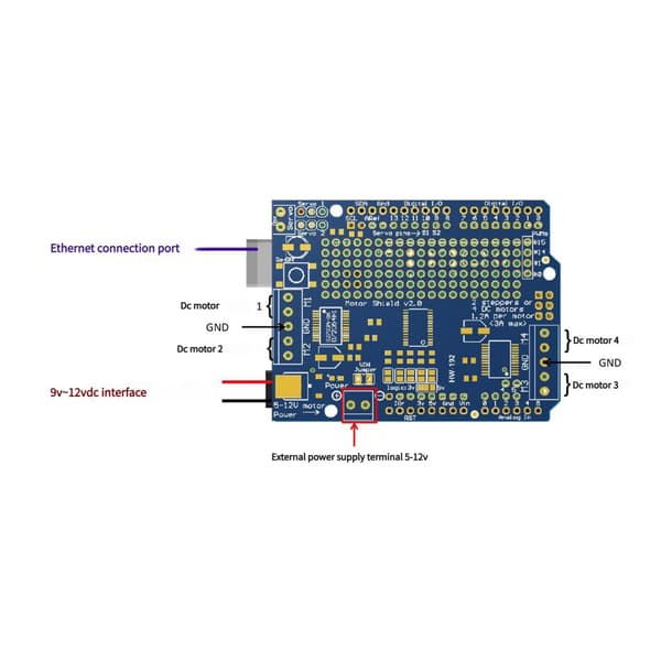 Stepper Motor Servo Driver Shield Modul For Robotprosjekter TB6612FNG