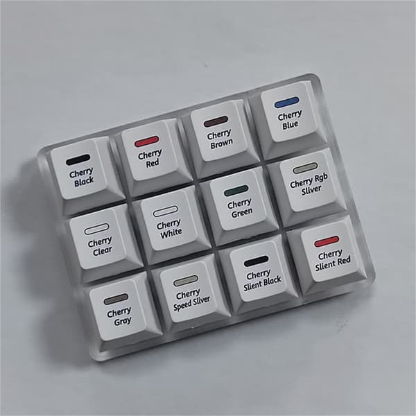 Keyboards Cherry MX Tester Glat Chamfering Design på Kanter
