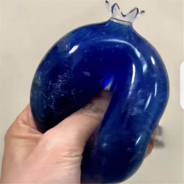 Realistisk Blåbär Klämleksak Töjbar Design Handterapi Ångestlindring 2PCS