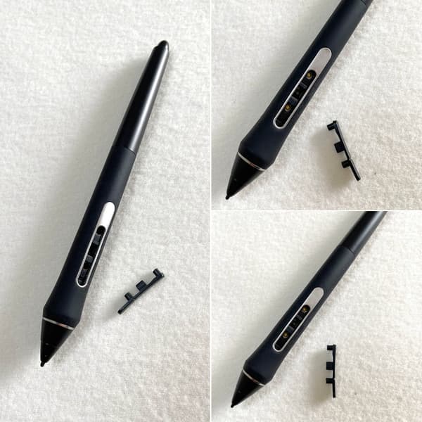 Skjermpenn sideknapp + mutter + pennspenne for Pro Pen 2 KP504e 503e