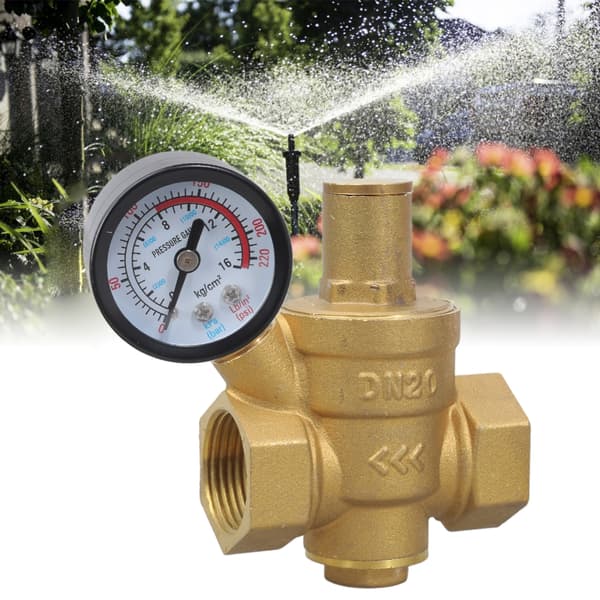 Justerbar DN20 Messing Trykregulator 1/2 Tomme til Bolig og Erhverv
