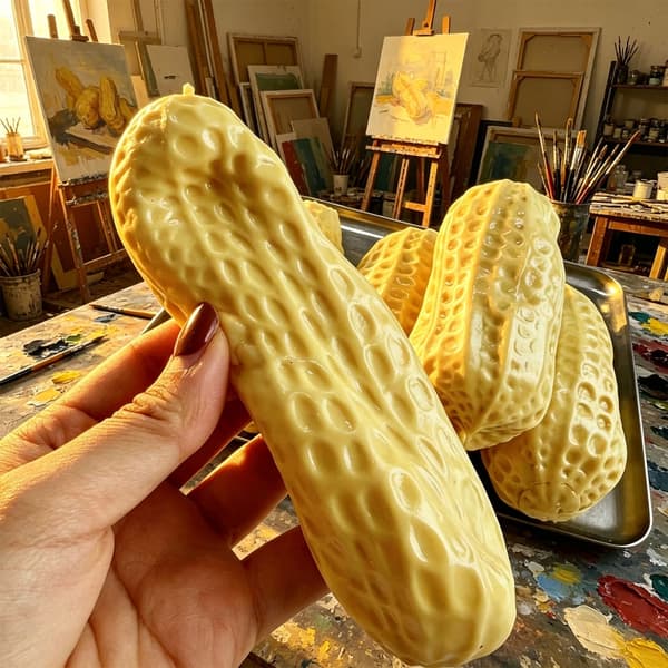 Peanøtt-kitt-leke for sensorisk lek og kunstneriske prosjekter 3 pcs