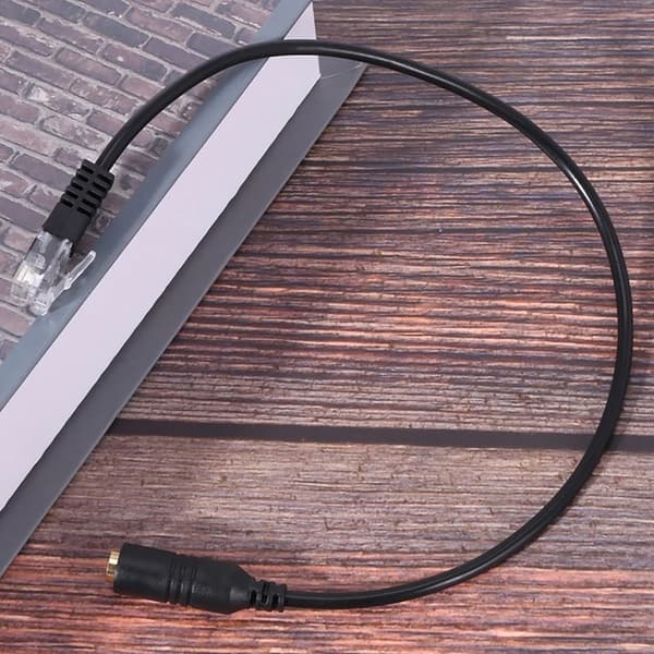 Headsetadapter 3,5 mm telefonheadset til RJ9-adapterkabel Nem opsætning Ledning