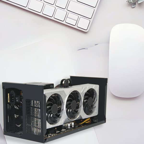 Ekstern PCIe grafikkortutvidelsesdokk for bærbare datamaskiner 4 USB4 40 Gbps PD3-lading