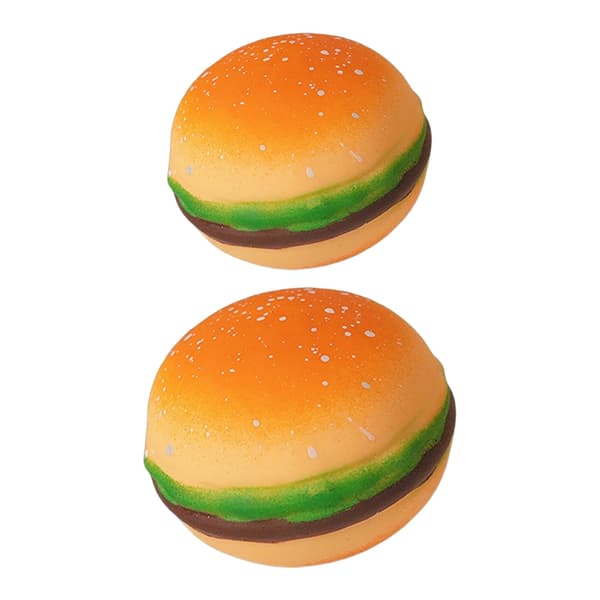 Realistisk Hamburger Stressreducerende Legetøj Blødt Klemme Sensorisk Bærbart Klemmelegetøj L