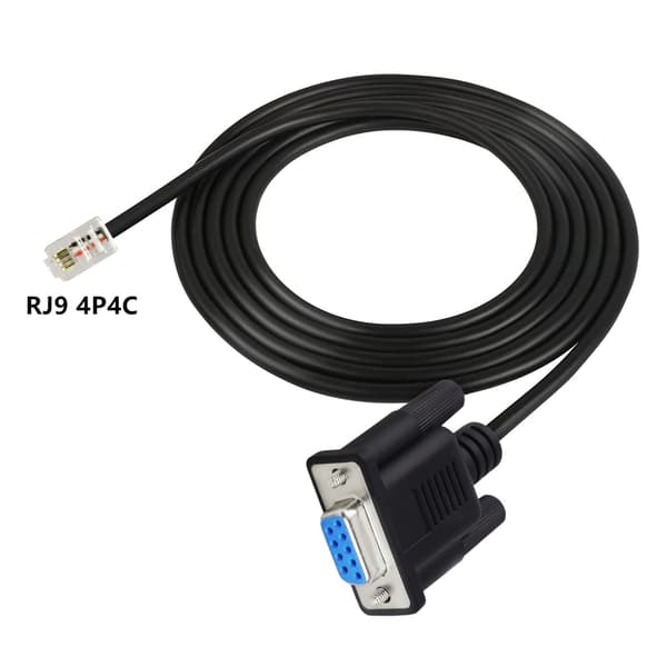 180CM RS232 DB9 hun til RJ9 han adapterkabel til netværksenheder