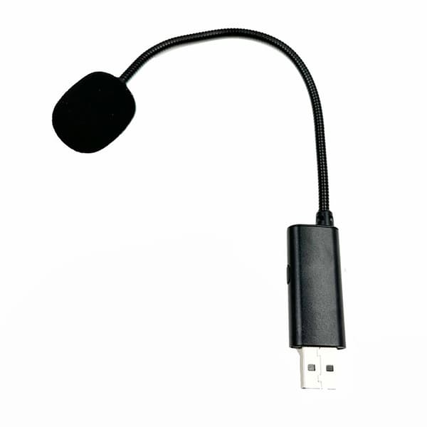 Omnidirektionel USB-mikrofon Universal bærbar computer med kontakter 9 tommer slange