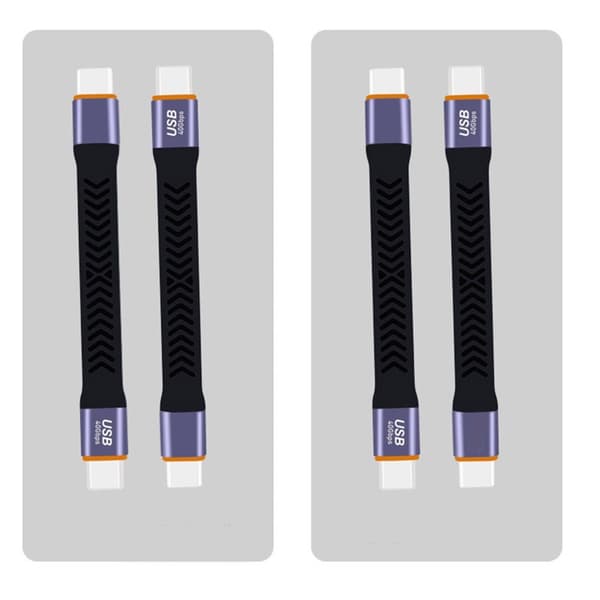 USB4.0 Kort Kabel USB C til USB C Forbindelse 100W Opladning, 40Gbps Overførsel