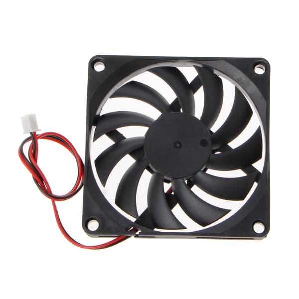 8010 DC 24V 2-Pin Køleventilator 80mm Støjsvag CPU-ventilator DC Børsteløs med 23cm